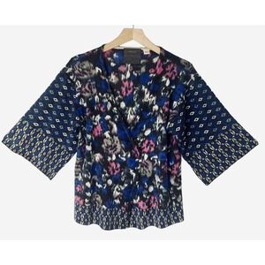 Guinevere Open Front Cardigan Sweater 3/4 Wide Sleeve 100% Merino Wool Casual